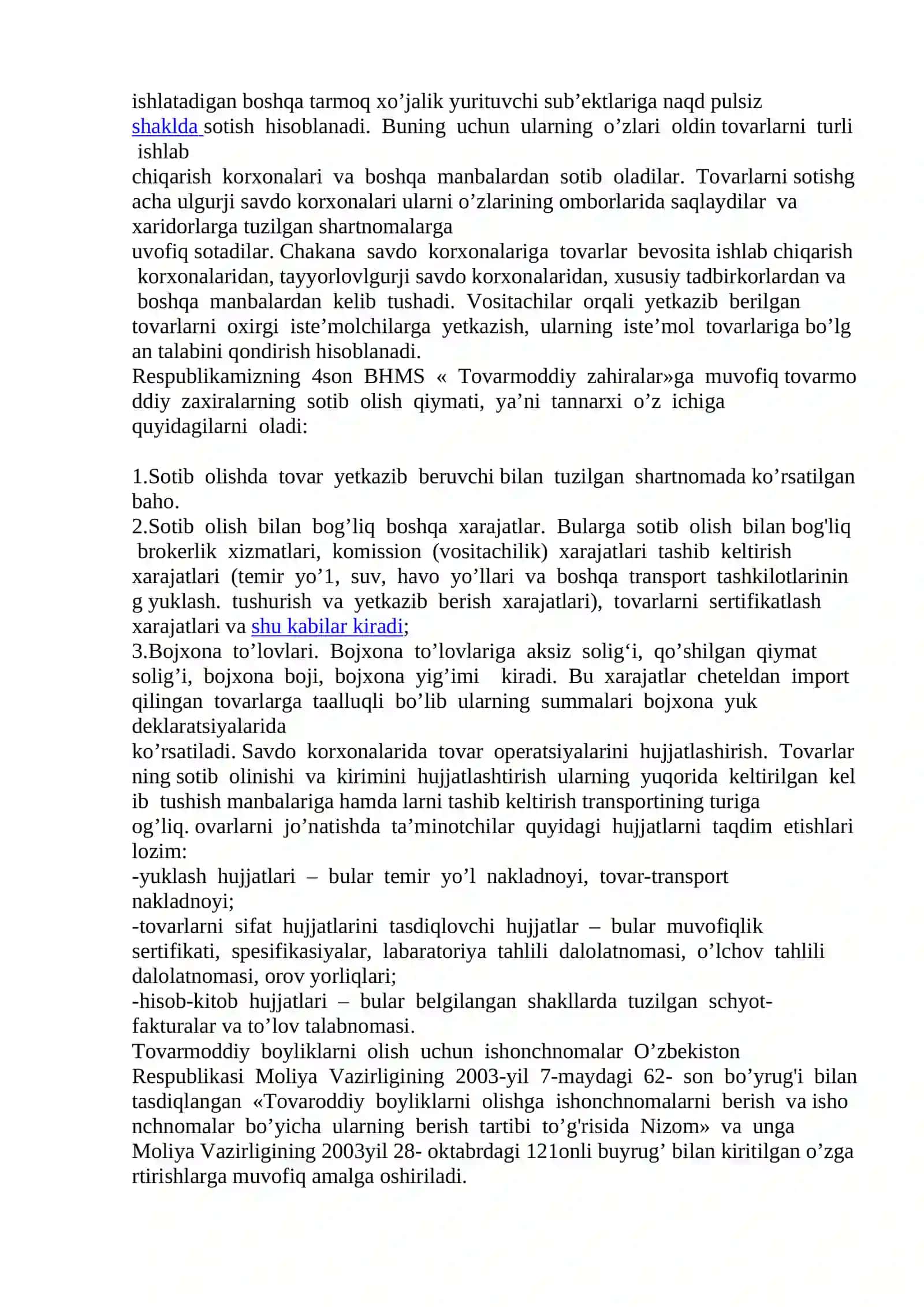 Ulgurji savdo korxonalarida buxgalteriya hisobini tashkil etish 2