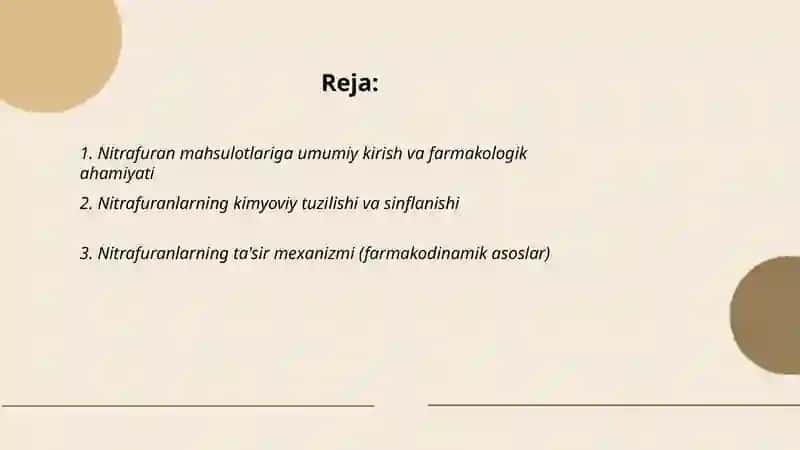 Nitrafuran mahsulotlari farmakologiyasi 2