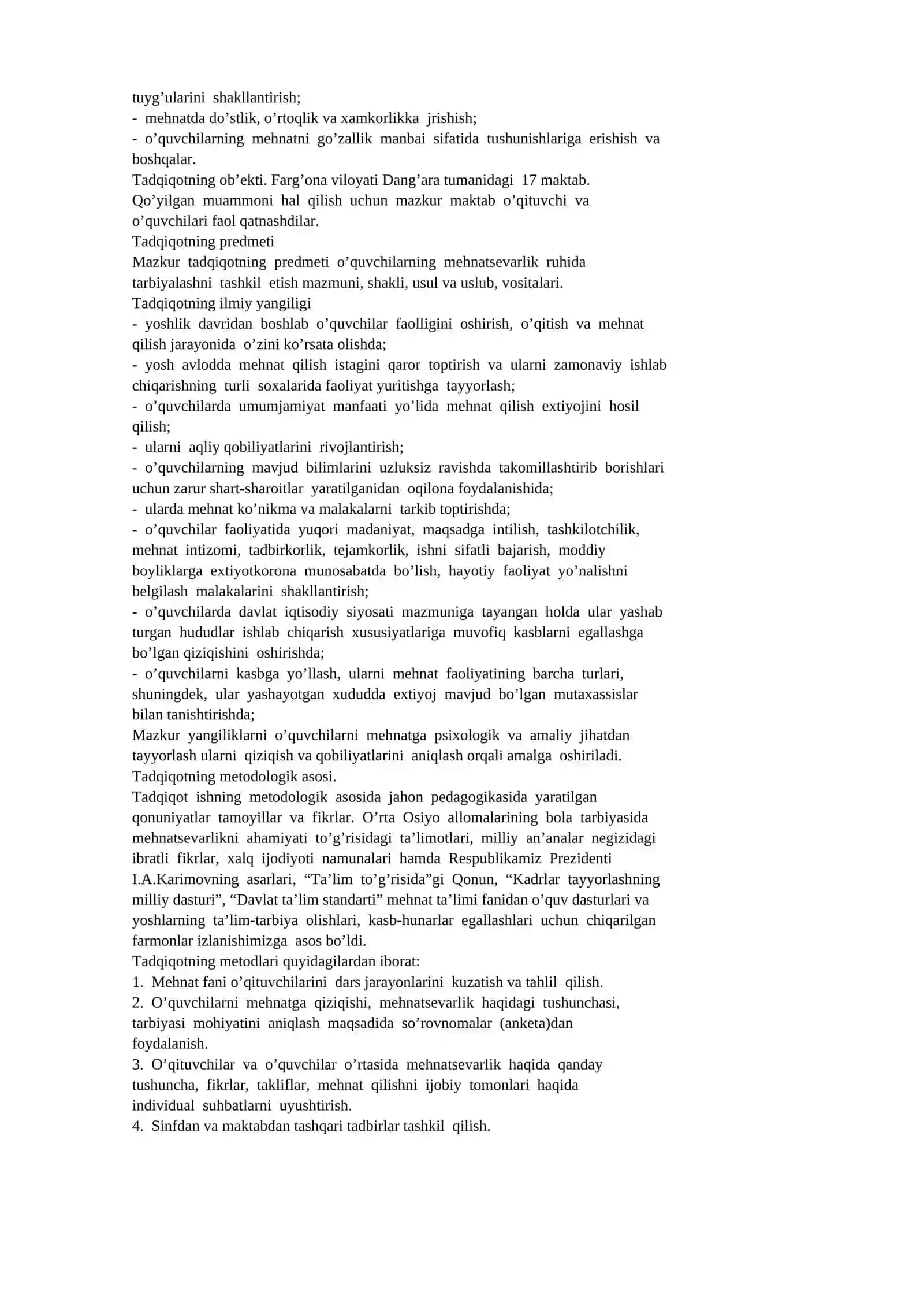 Mehnat va kasb-hunar o'rgatishning ahamiyati 2