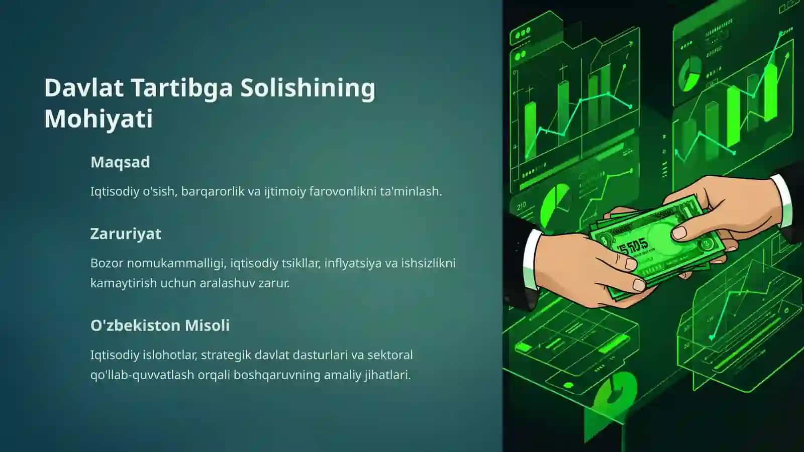 Iqtisodiyotni Davlat Tomonidan Tartibga Solish Vositalari va Usullari 2
