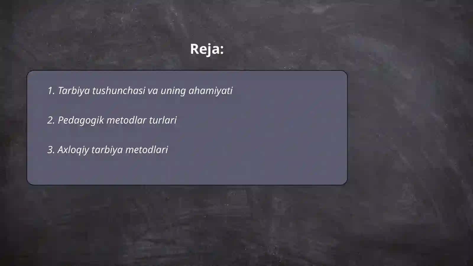 Tarbiya metodlari va vositalar 2