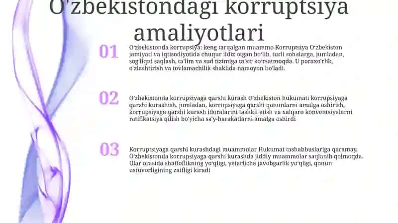 O'Zbekistonda Korrupsiyaga Qarshi Kurashish Masalalari 2