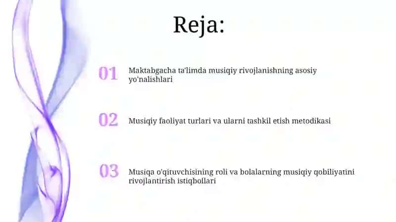 Maktabgacha ta'limda musiqiy rivojlanishning asosiy yo'nalishlari 2