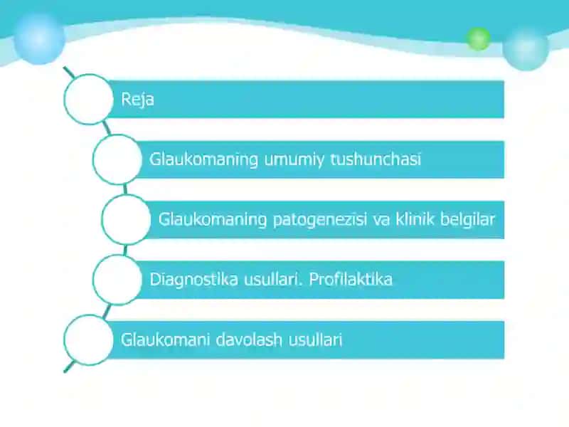 Glaukoma. Profilaktika, diagnostika va davolash. 2