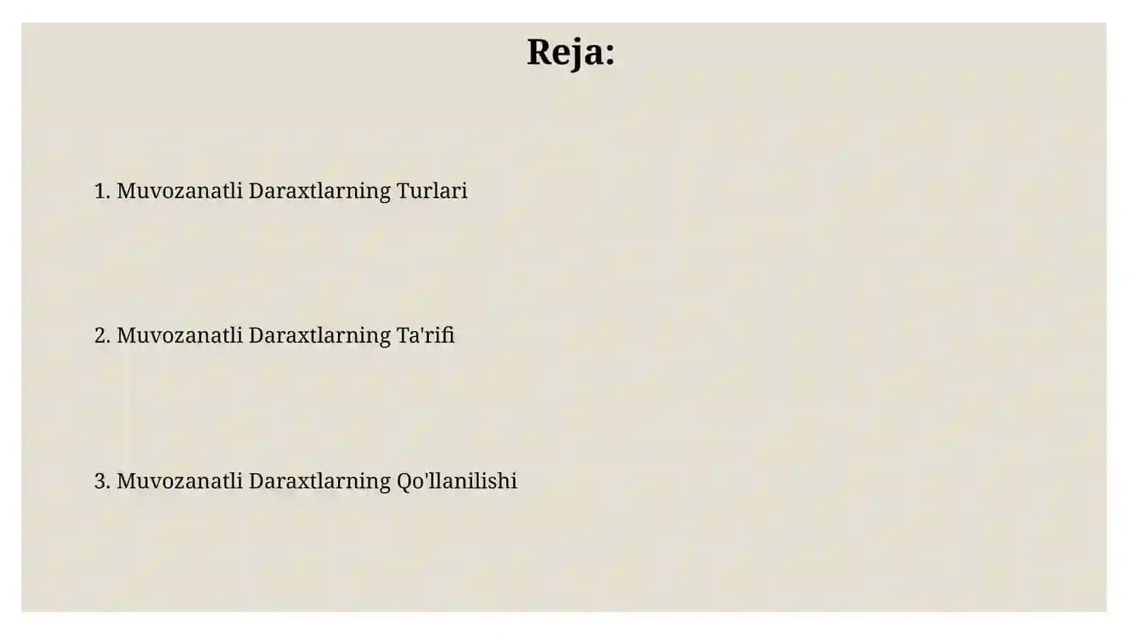 Muvozanatli Daraxtlarning Turlari 2