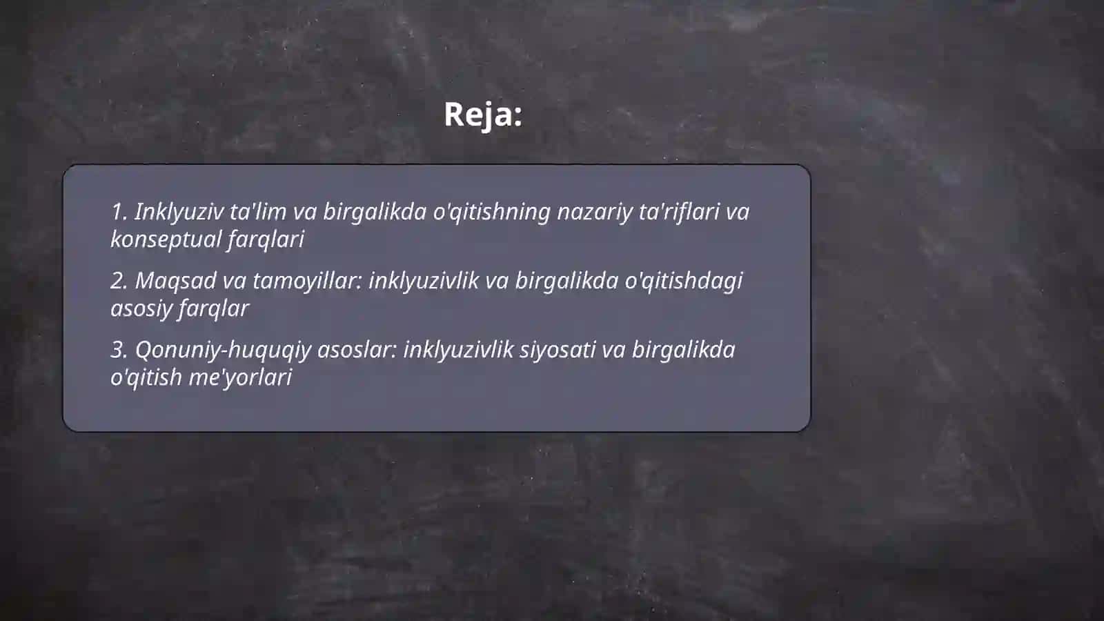 Inklyuziv va birgalikda o'qitish: ularning asosiy farqlarini asoslash 2