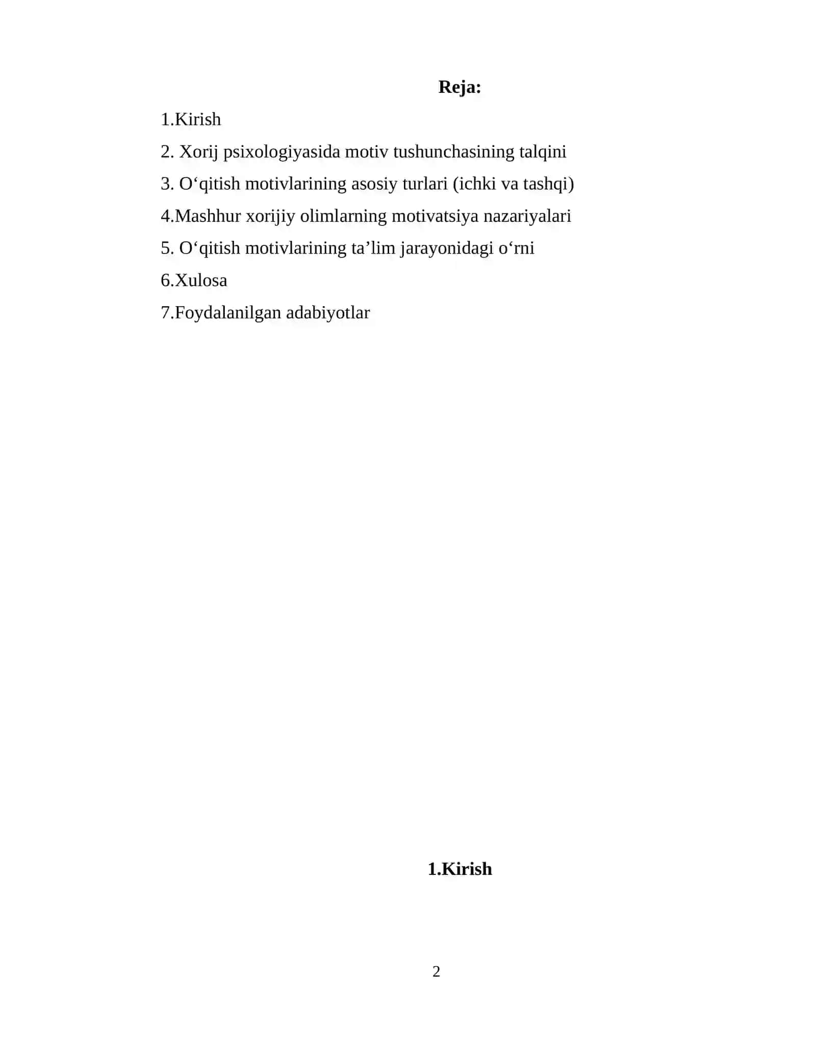 Xorij psixologiyasida o‘qitish motivlarining nazariy tahlili 2