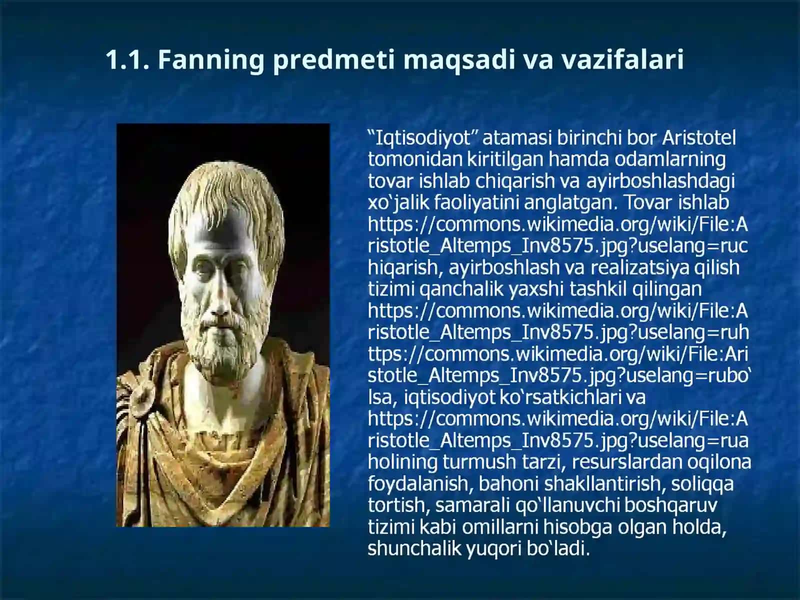Korxona iqtisodiyoti va menejment fanining maqsadi va vazifalari 2