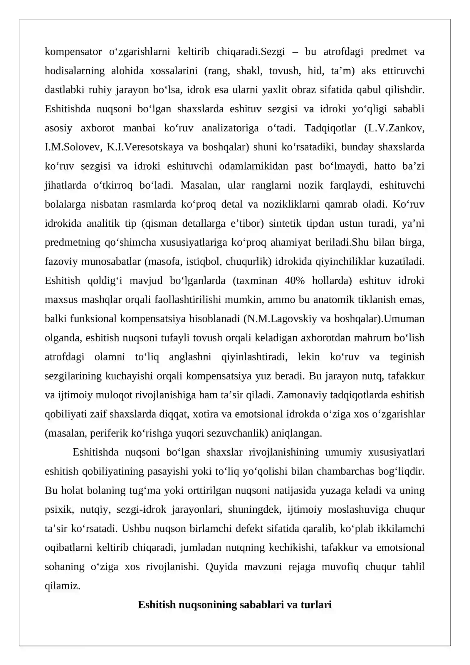 Eshitishida nuqsoni bo‘lgan shaxslarning sezgi va idrok xususiyatlari 2