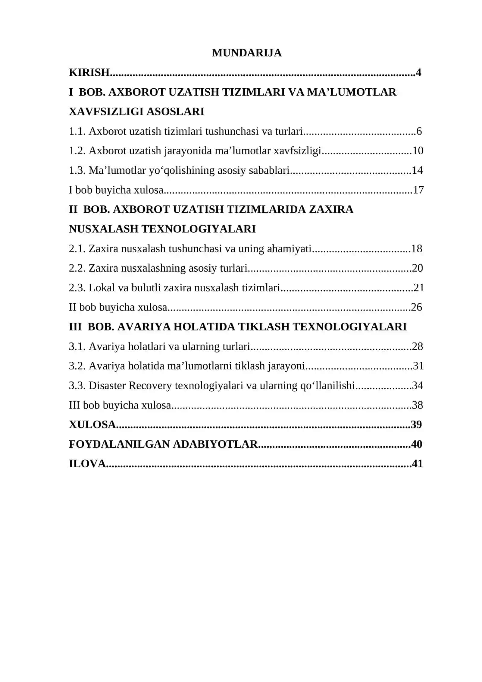 BACKUP VA DISASTER RECOVERY TEXNOLOGIYALARI 2