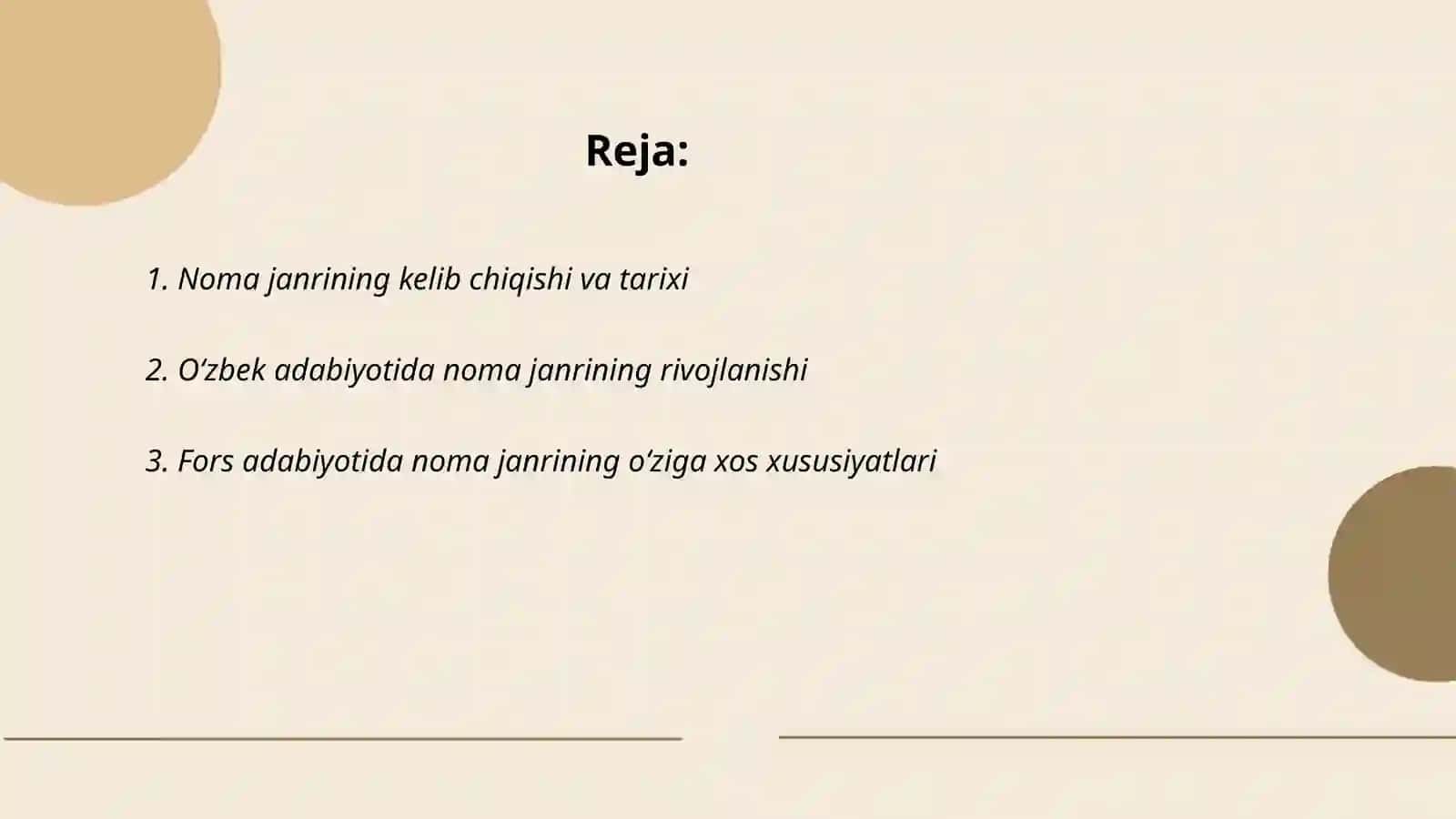 Oʻzbek va fors adabiyotida "noma" janridagi asarlarni qiyoslash 2