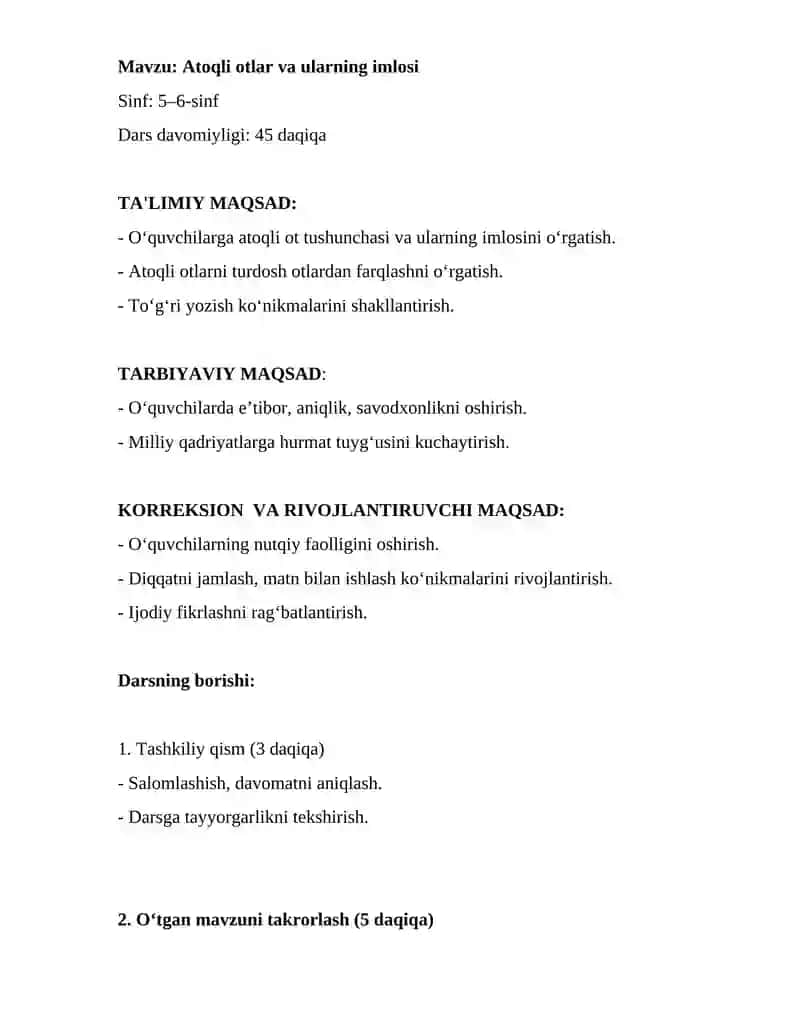 Atoqli otlar va ularning imlosi 2