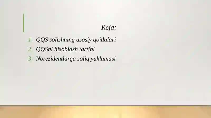 Elektron shaklda xizmatlar ko'rsatuvchi chet el yuridik shaxslariga soliq solishning o'ziga xos xususiyatlari (QQS 2