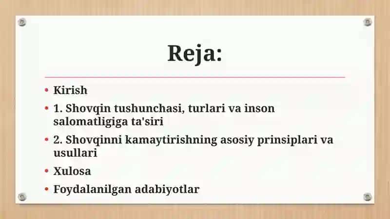 SHOVQINNI KAMAYTIRISHNING ZAMONAVIY USULLARI VA ULARNI ISHLAB CHIQARISHGA TADBIQI 2