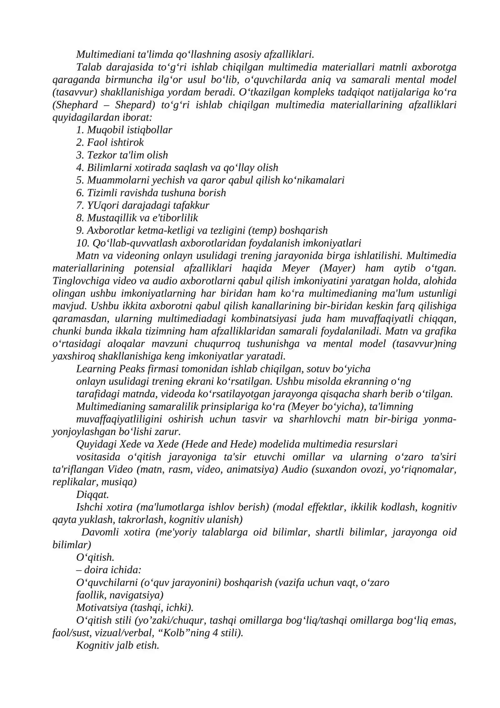 Multimediani ta'limda qo‘llash 2