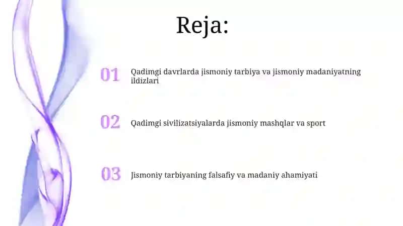 Jismoniy tarbiya tarixi 2
