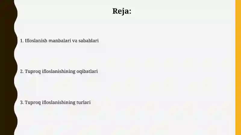 Tuproq ifloslanishining turlari 2