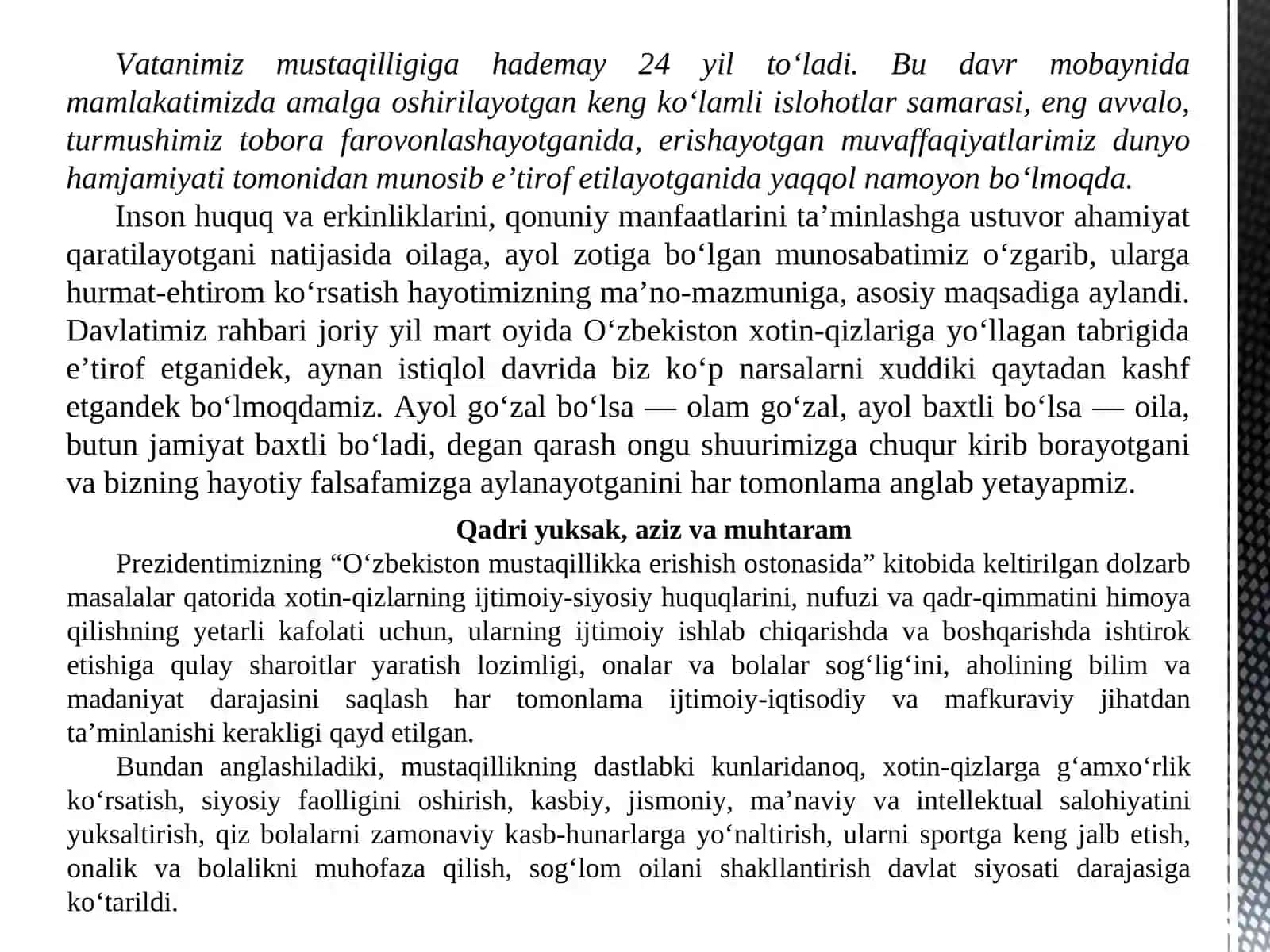 Inson huquq va erkinliklar 2