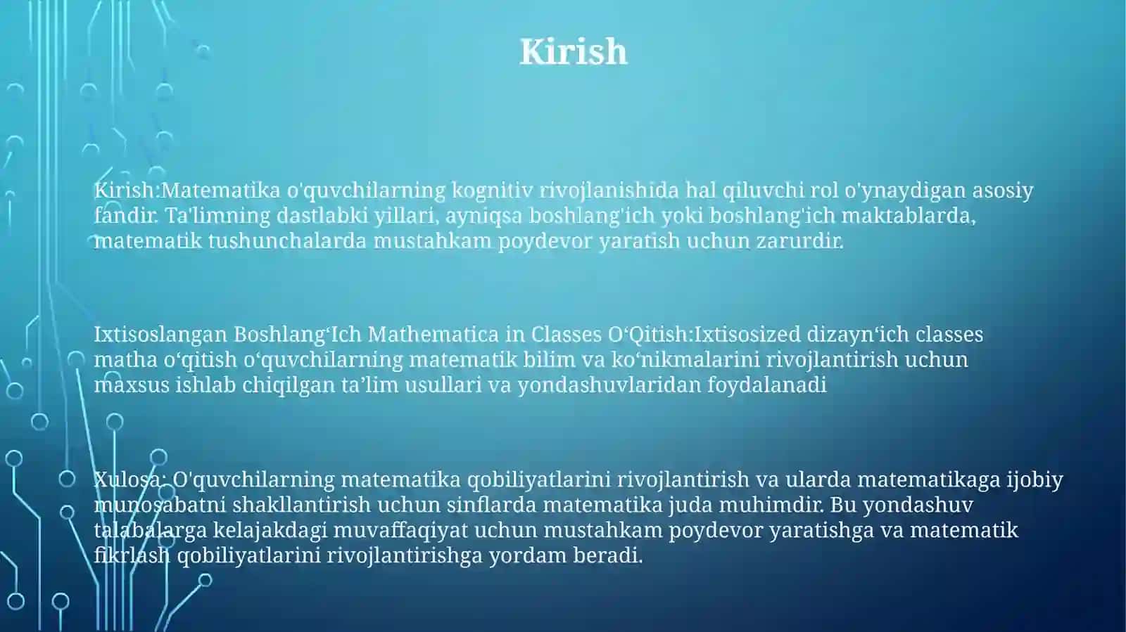 Ixtisoslashtirilgan BoshlangʻIchSinflardaMatematik 2
