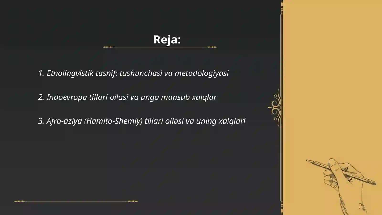 Dunyo xalqlarining etnolingvistik tasnifi 2