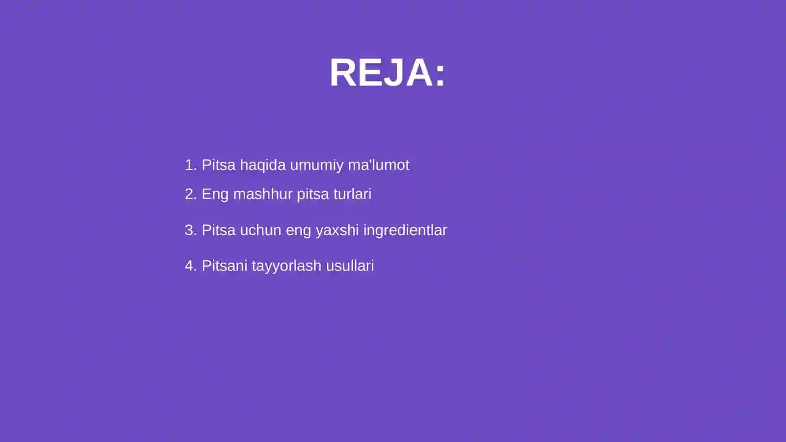 Pitsa haqida rasm va slayd 2