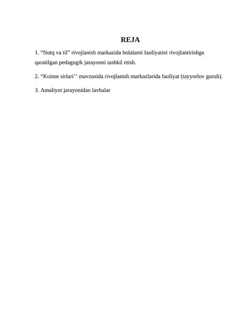 “MAKTABGACHA TA’LIM TASHKILOTI TARBIYACHISI’’ YO’NALISHI TINGLOVCHISI 2