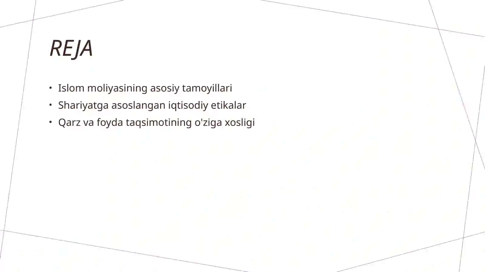 Islomda iqtisodiy munosabatlar 2