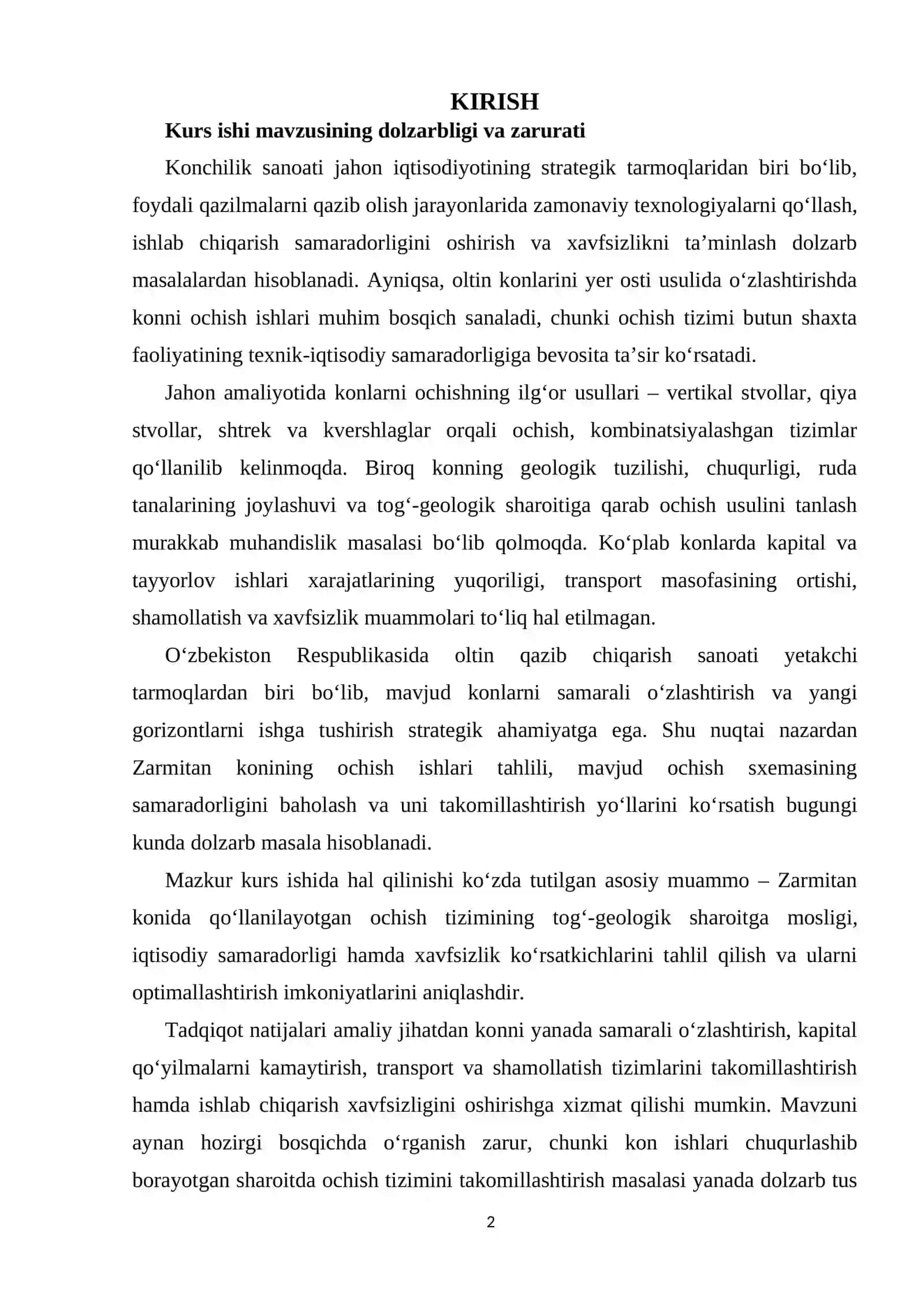 Konchilik Sanoati Jahon Iqtisodiyotining Strategik Tarmoqlaridan Biri 2