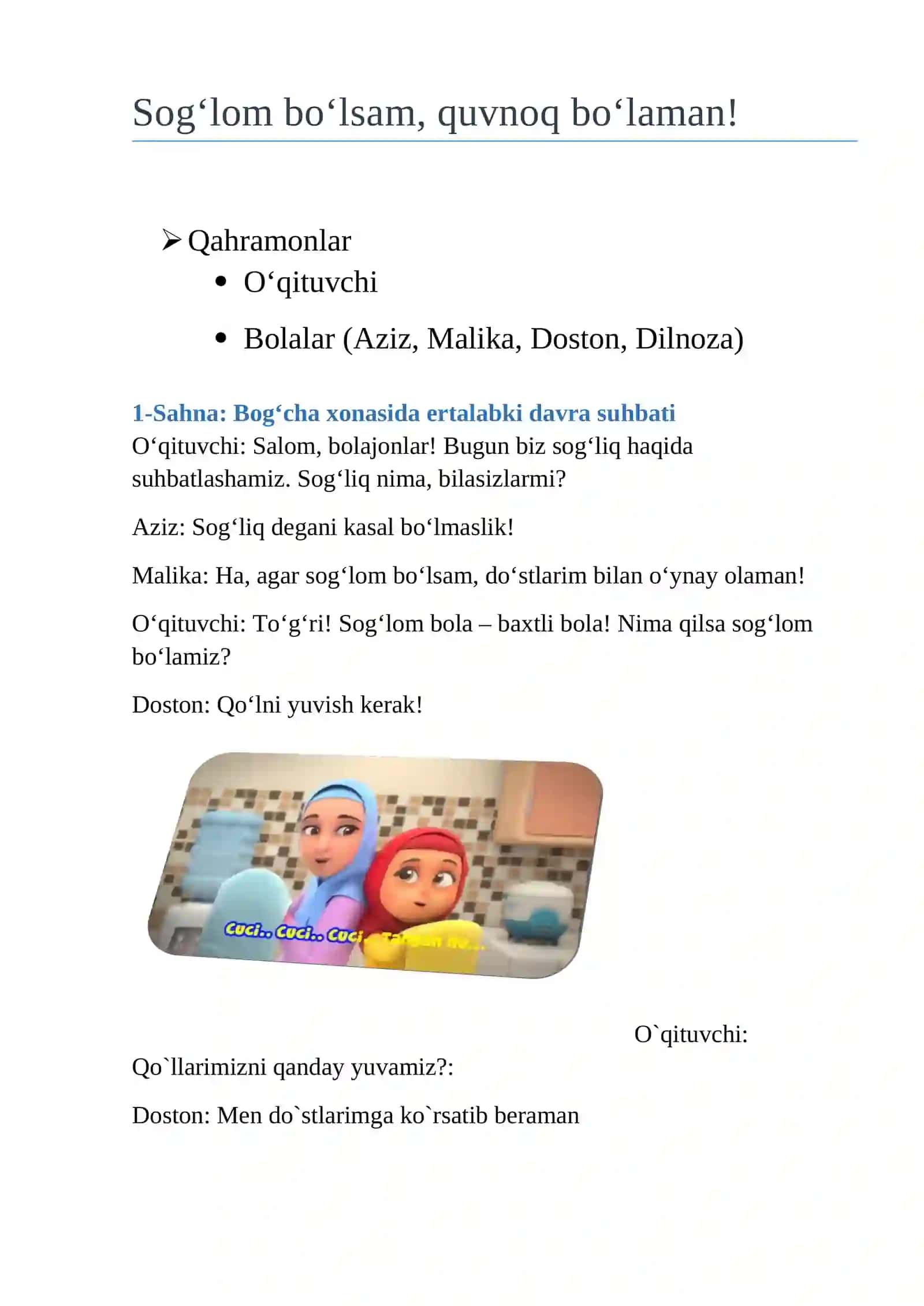 MTT va Oila hamkorligi senayrisi 2