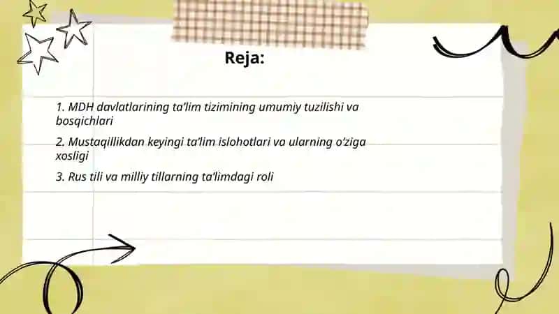 MDH davlatlarining taʼlim tizimi va oʻzga xos xususiyatlari 2