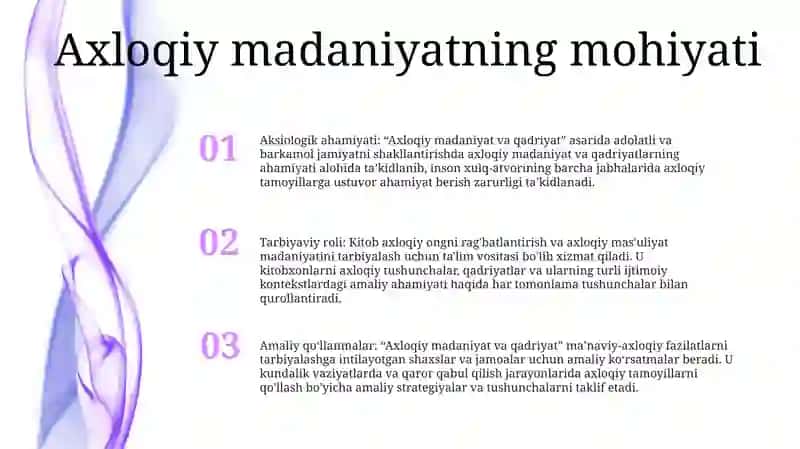 Axloqiy Madaniyat Va Qadriyat 2