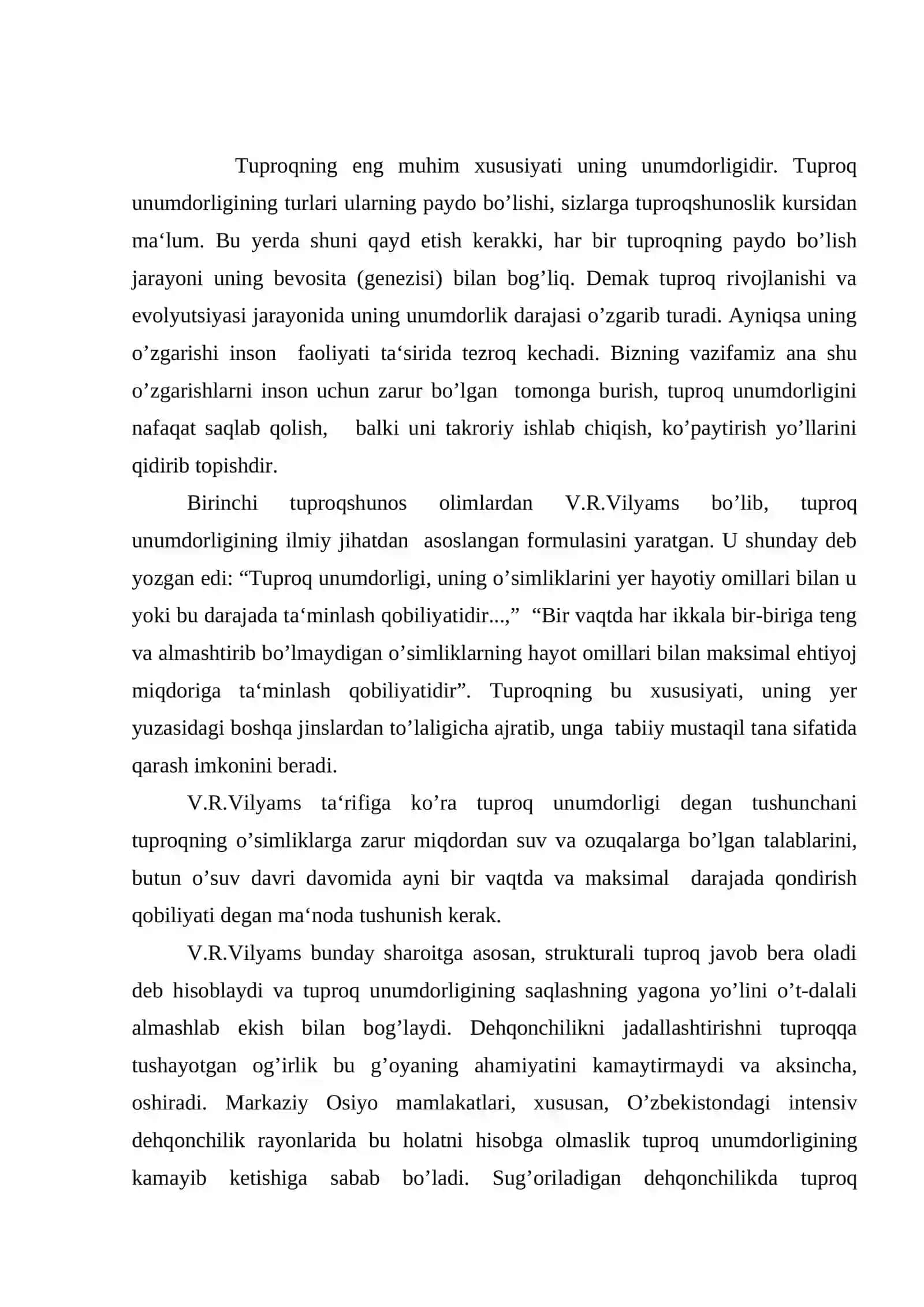 Tuproq unumdorligini oshirish mikroorganizmlar ahamiyati 2