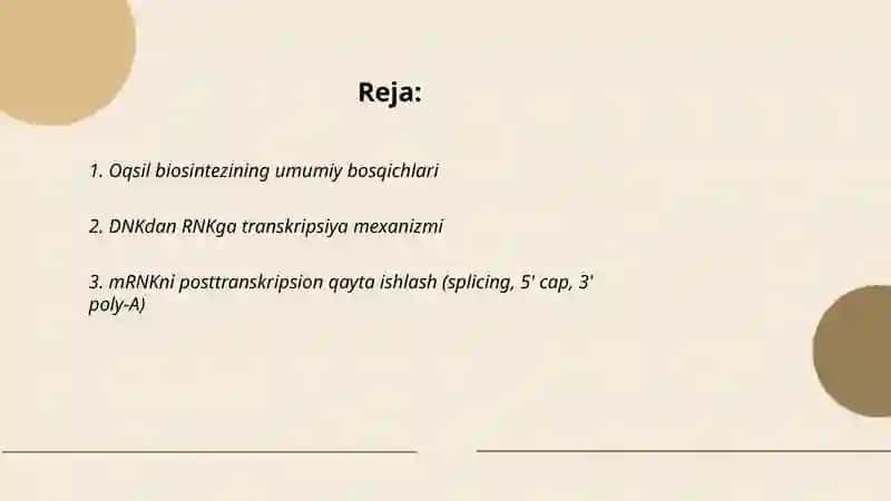 Oqsil biosintezi 2
