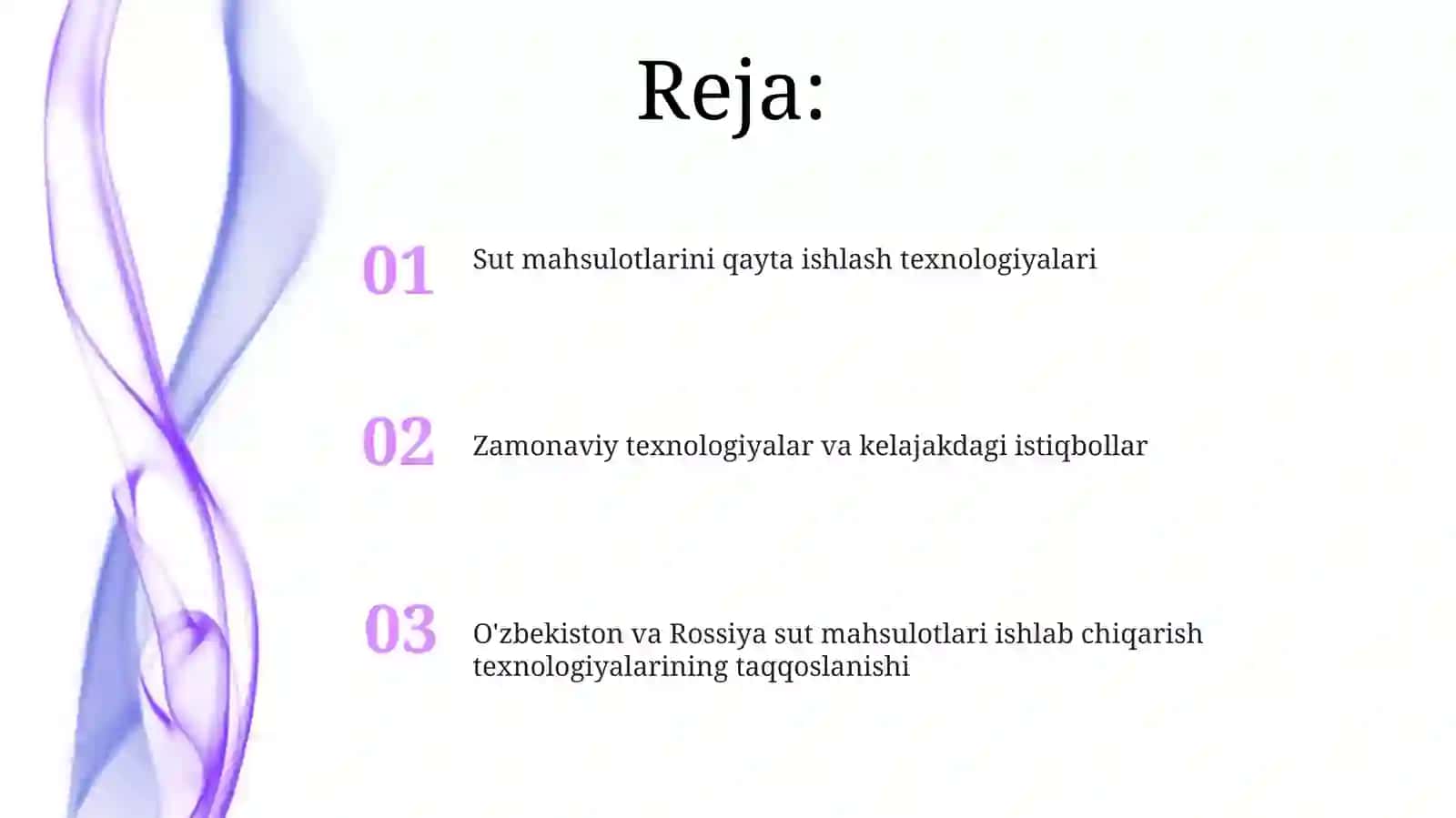 Sut mahsulotlarini qayta ishlash texnologiyalari 2
