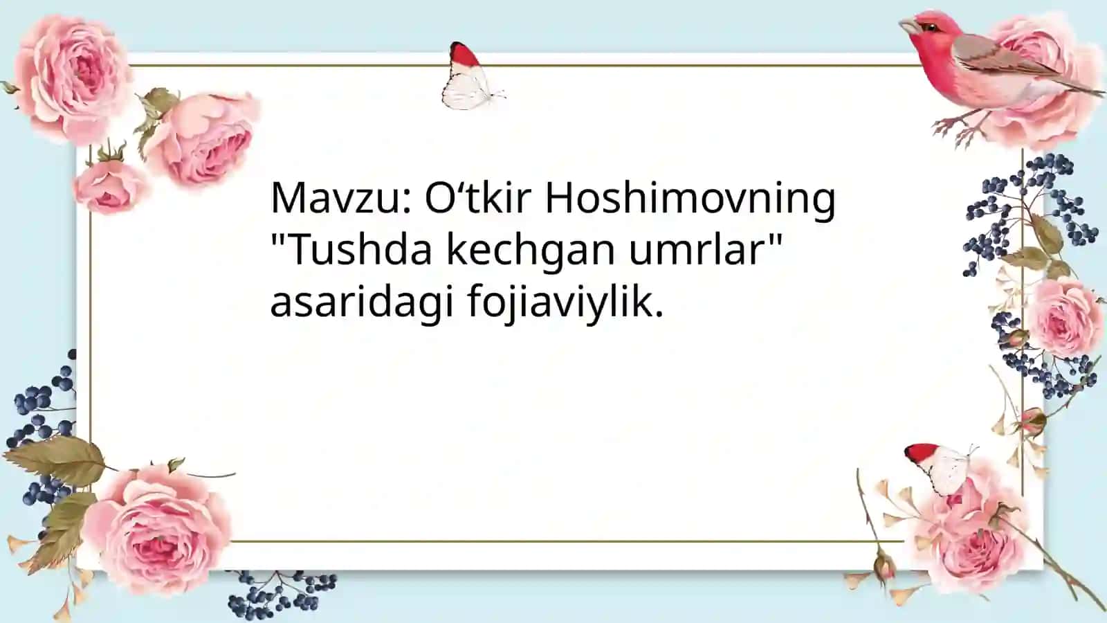 Tushda kechgan umrlar 2