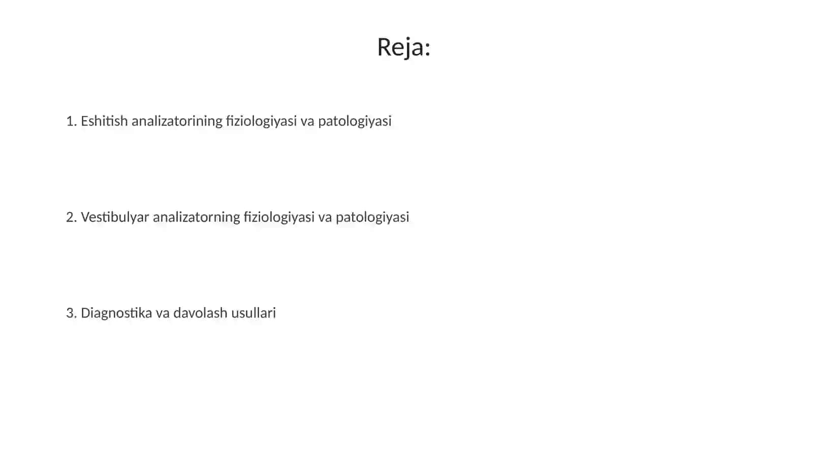 Eshituv va vestibulyar analizatorlar fiziologiyasi 2