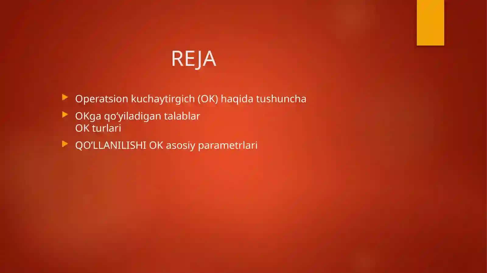 Operatsion KUCHAYTIRGICHLAR 2