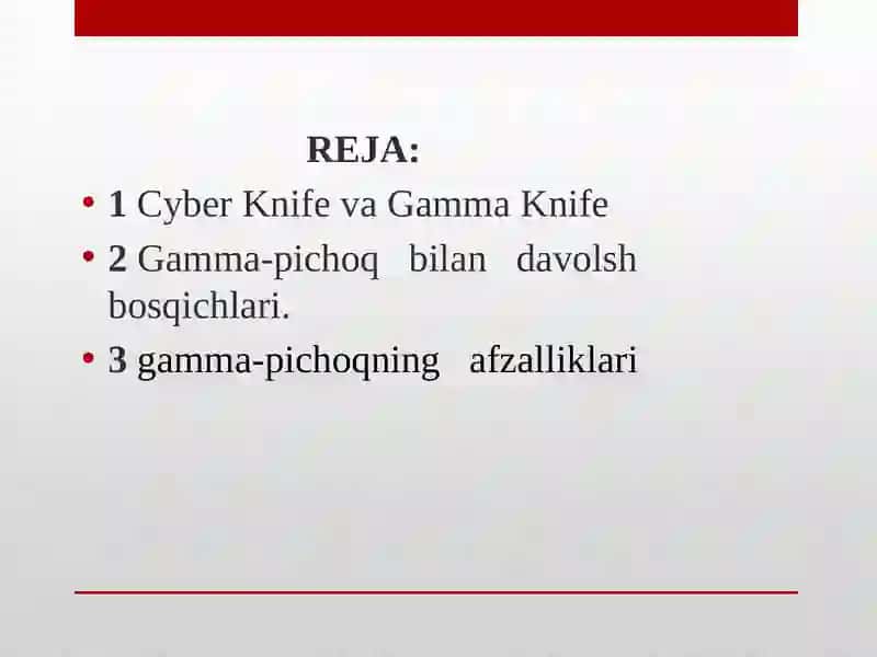 Gamma-pichoq va CyberKnife 2