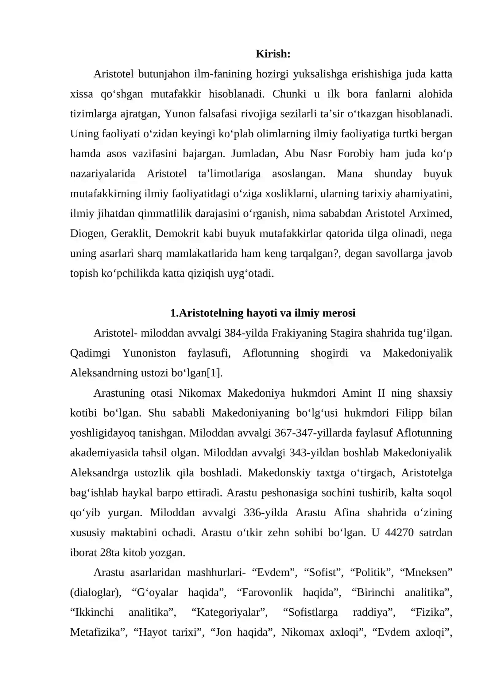 Aristotel falsafasi asari muallifi 2