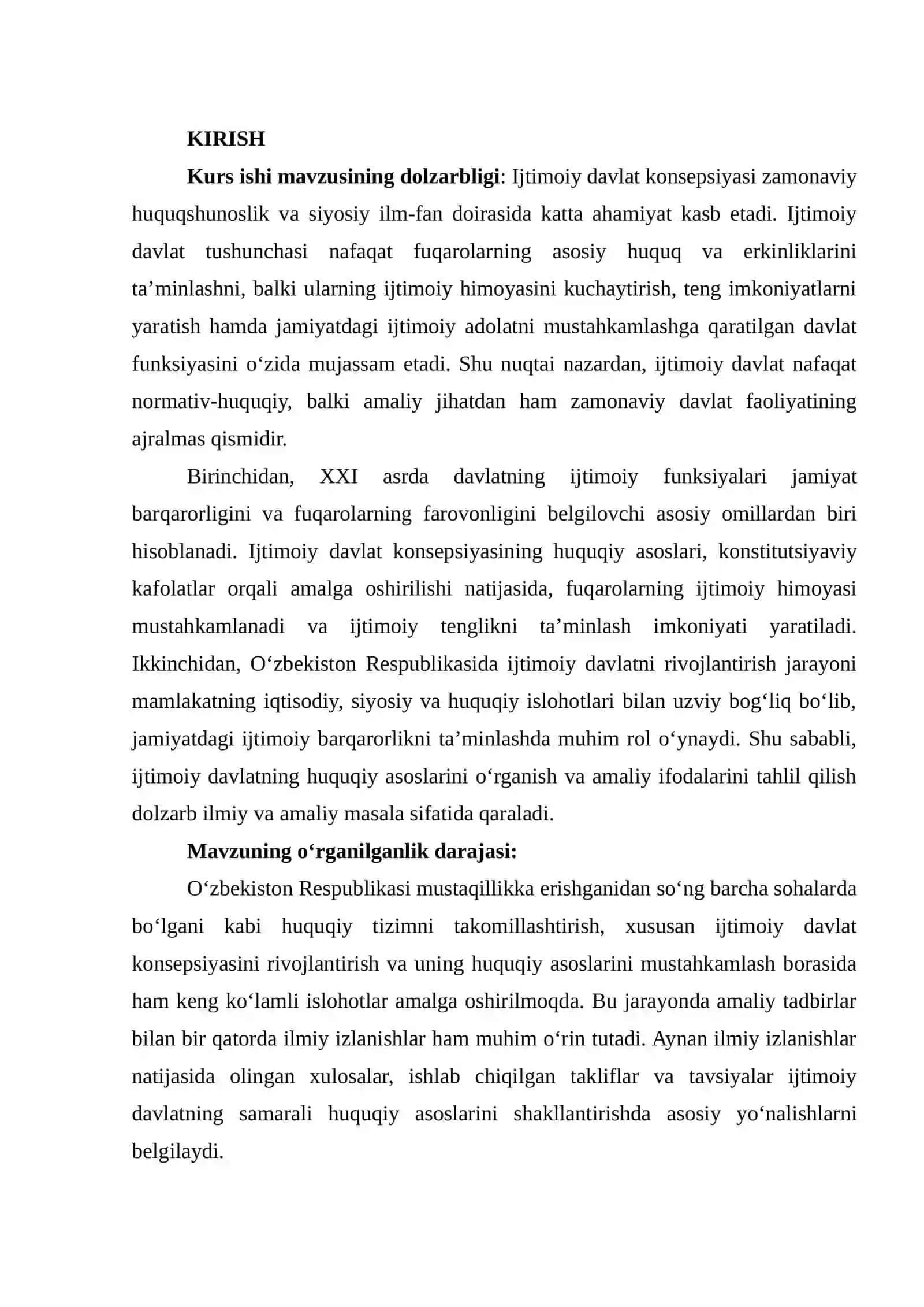 IJTIMOIY DAVLAT KONSEPSIYASI VA UNING HUQUQIY ASOSLARI 2