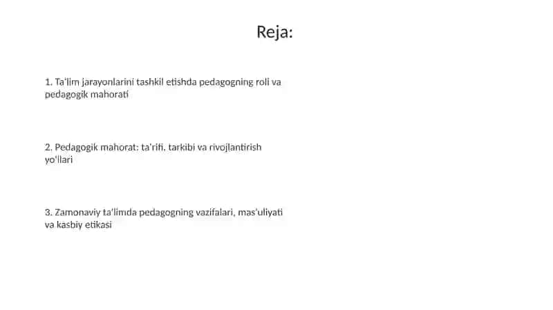 Ta'lim jarayonlarini tashkil etishda tarbiyachining oʻrni va pedagogik mahorat 2