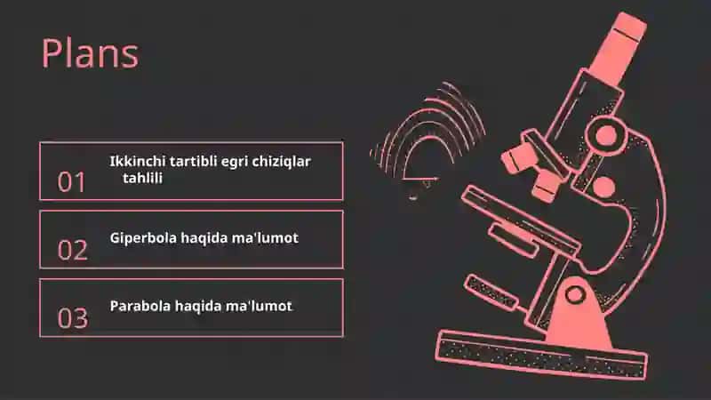 Ikkinchi tartibli egri chiziqlar.Giperbola va parabola 2