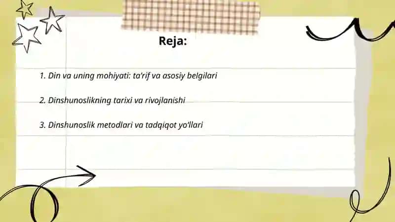 Din dinshunoslik 2