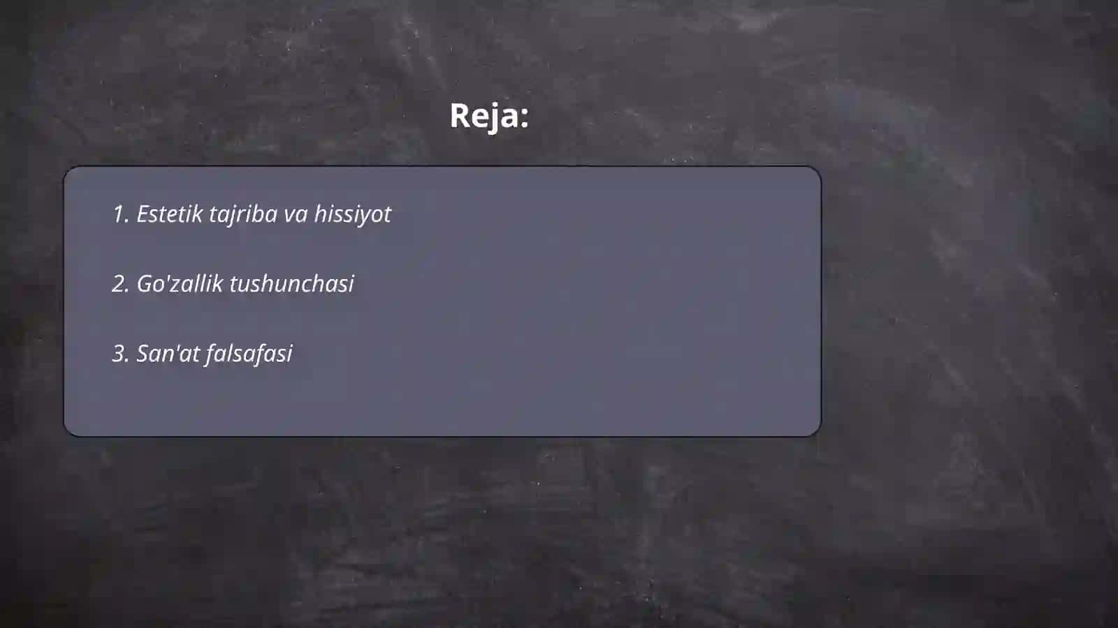 Estetika- Nafosat falsafasi 2