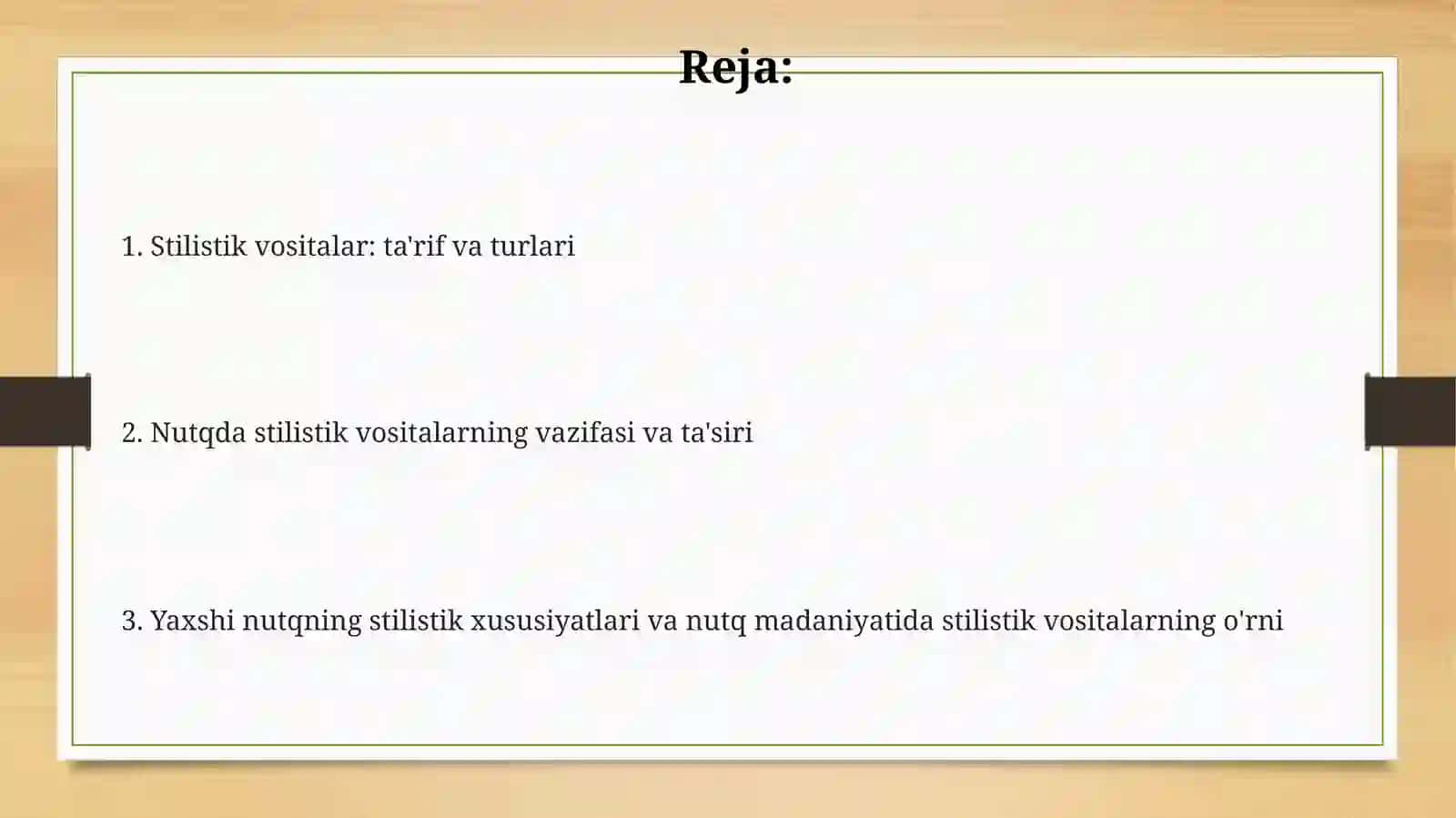 Stilistik vositalar: Ta'rif va turlari 2