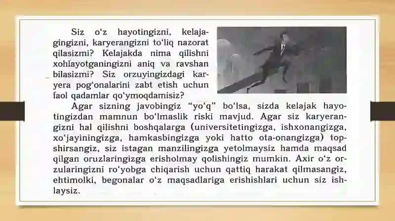 Huquqshunosning shaxsiy rivojlanish rejasi 2