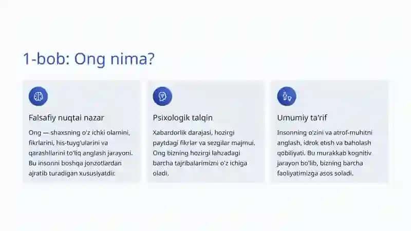 Ong va Ongsizlik Tushunchalari: Inson Aqlining Sirli Olami 2