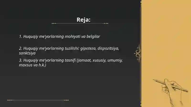 Huquqiy meʼyorlar va huquq manbalari 2