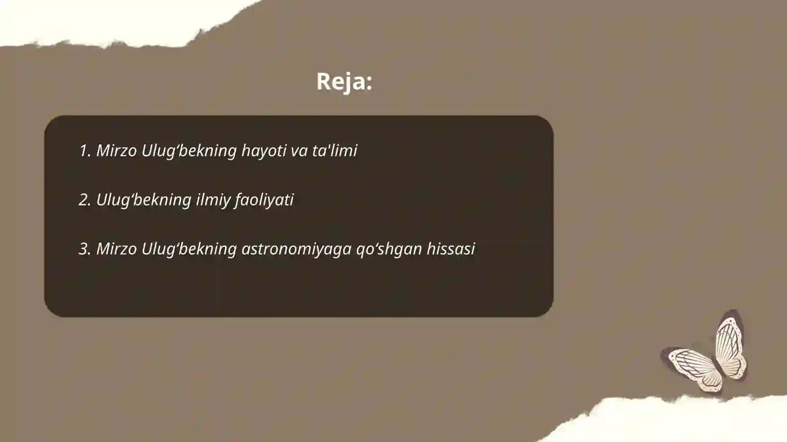 Mirzo Ulugʻbekning hayoti va ta'limi 2