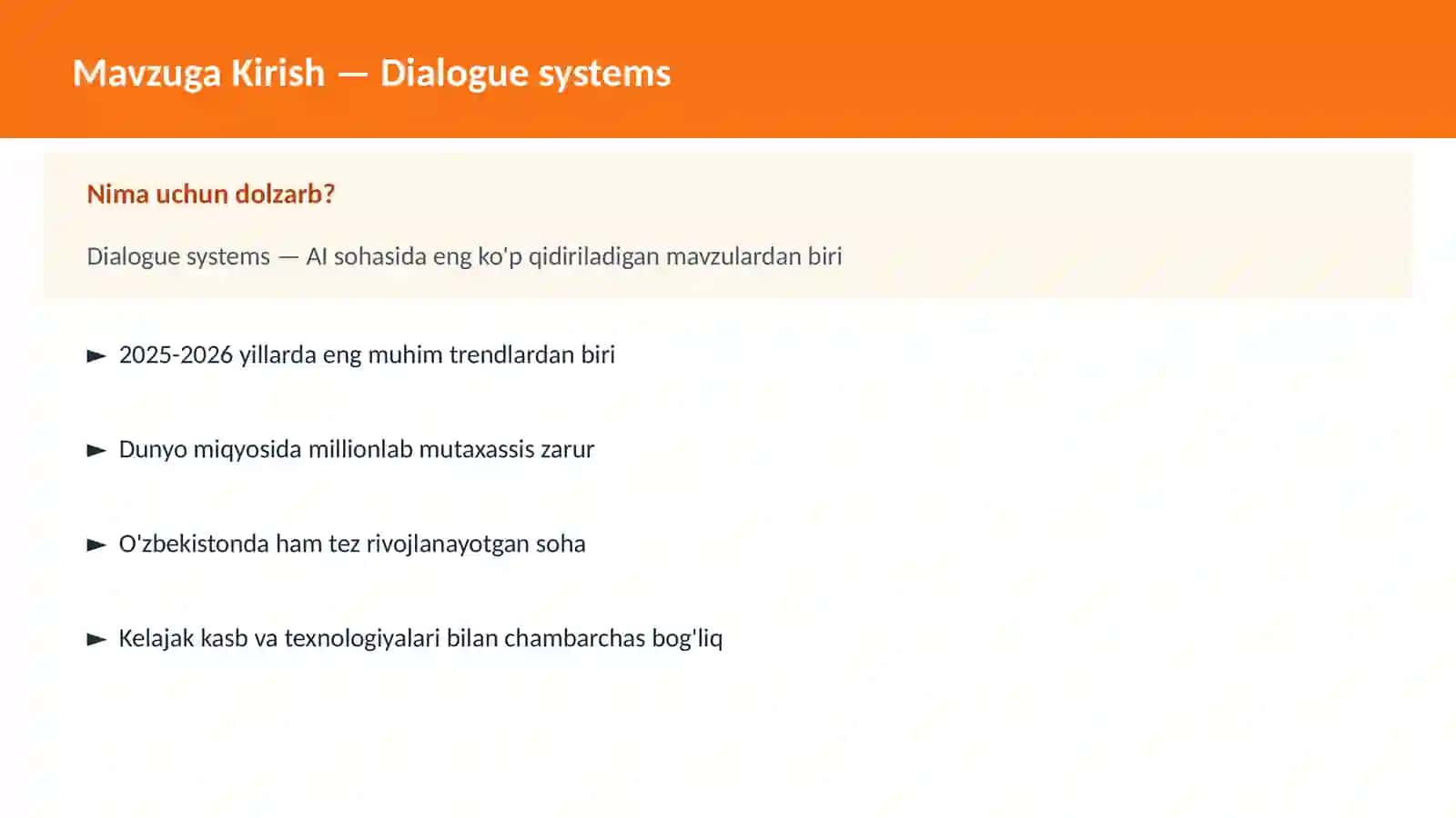 AI | NLP TABIIY TIL QAYTA ISHLASH 2